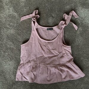Longer crop tank top